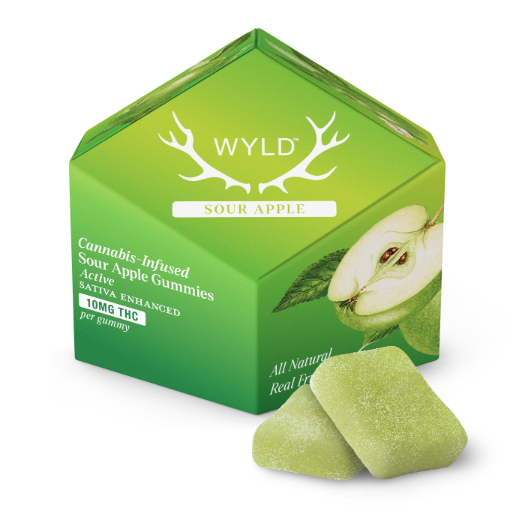 Wyld Cannabis Infused Gummies | 10mg THC | Sour Apple (sativa)